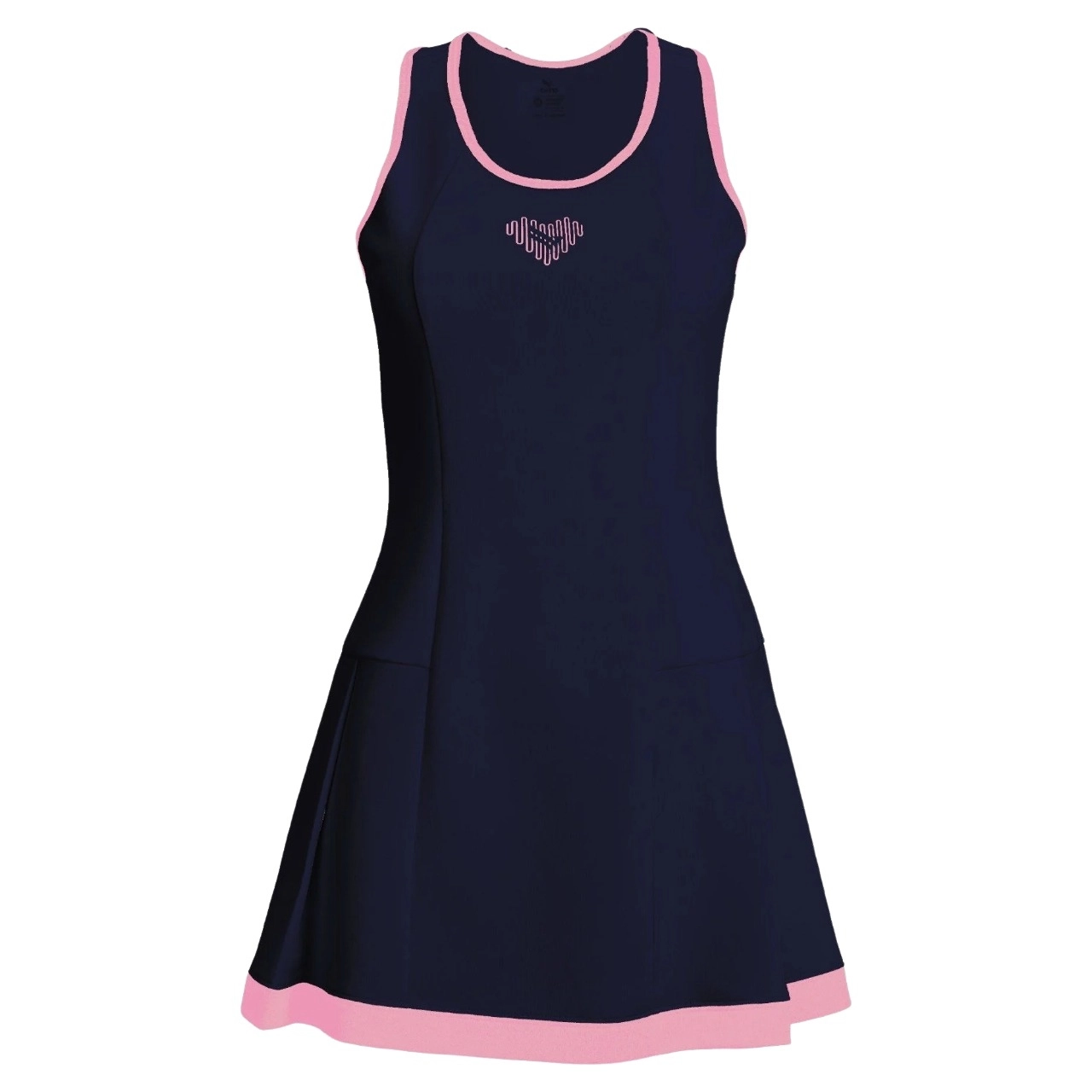 Váy liền Pickleball Kamito Heart 2 KMVH250223 - Navy chính hãng