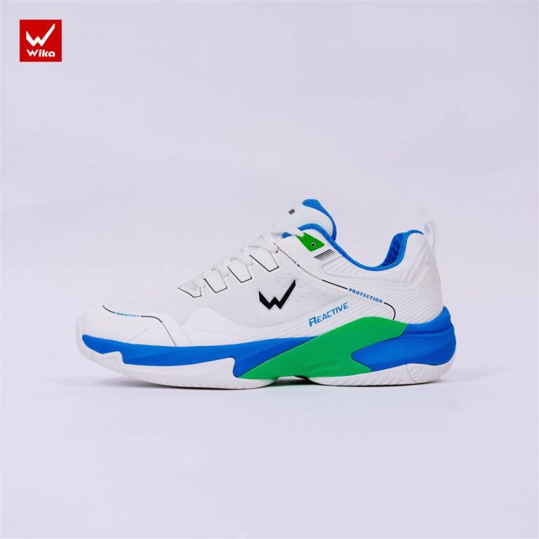 Giày Pickleball Wika Ruta Quang Dương trắng xanh dương