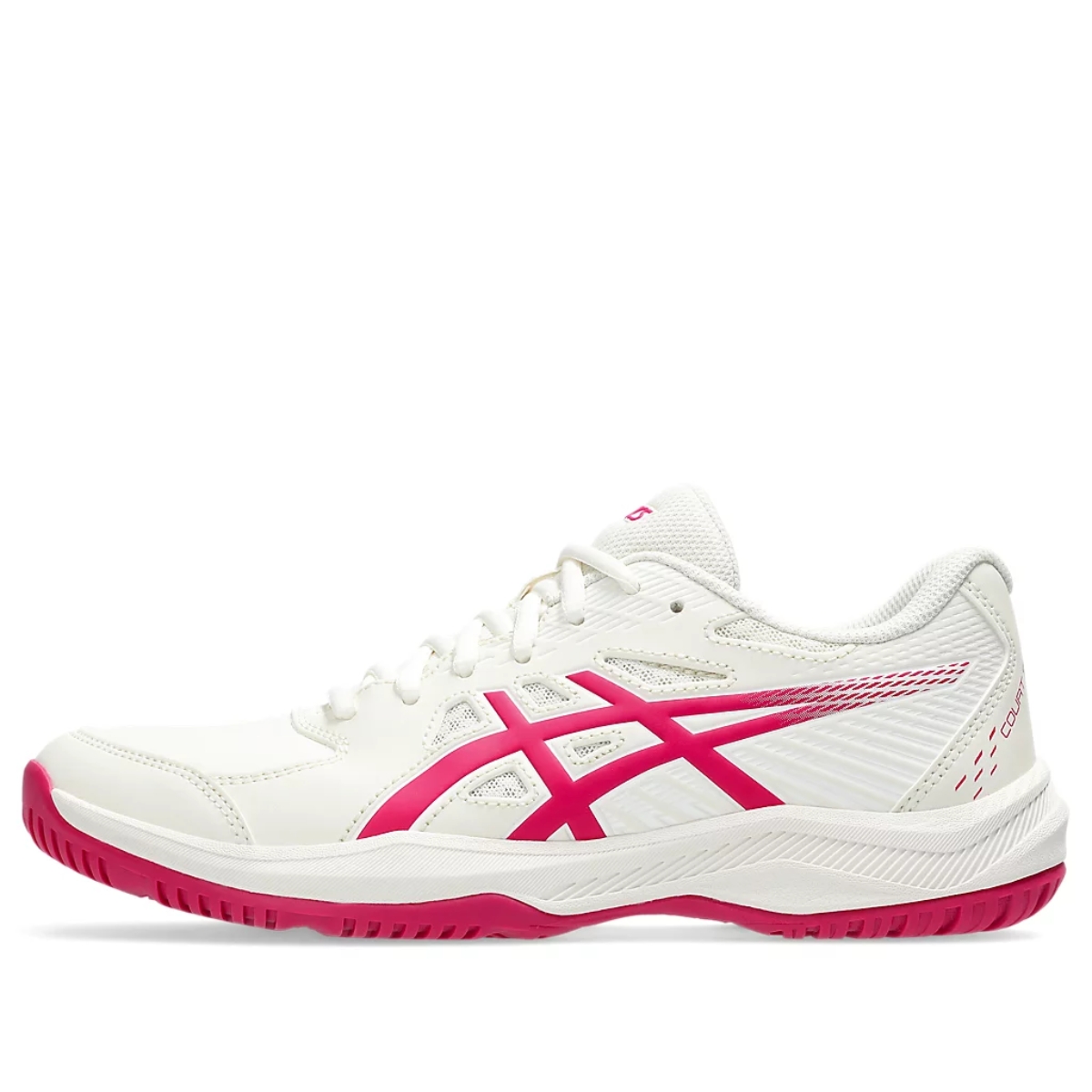 Asics WMNS Court Slide 4 Cream Bright Rose 1042A283-101 Women's